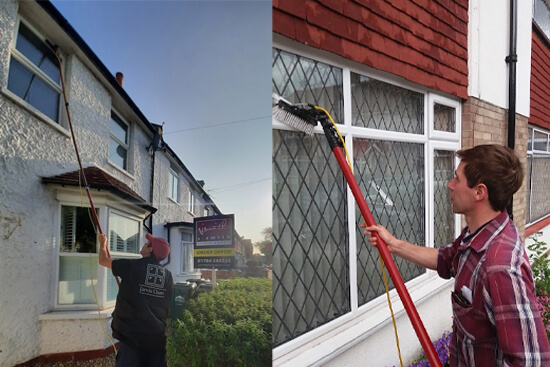 jarvis team cleaning windows